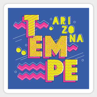 Retro 90s Tempe, Arizona Sticker